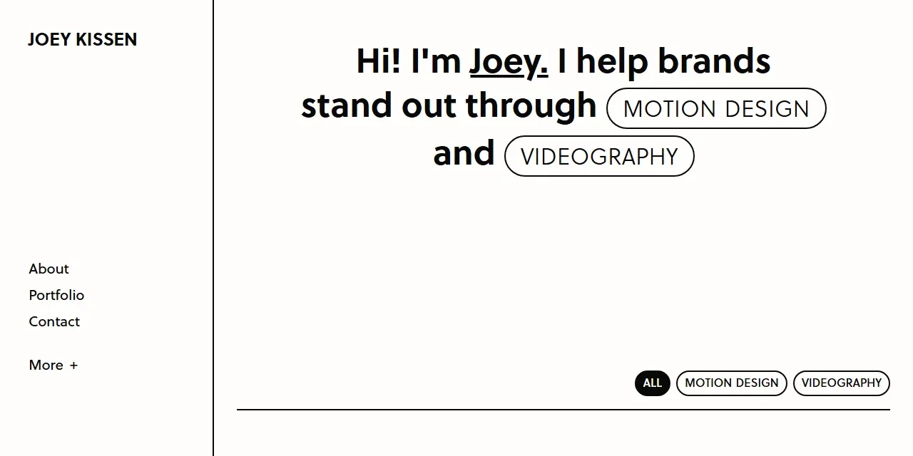 Screenshot of the JK-Design website